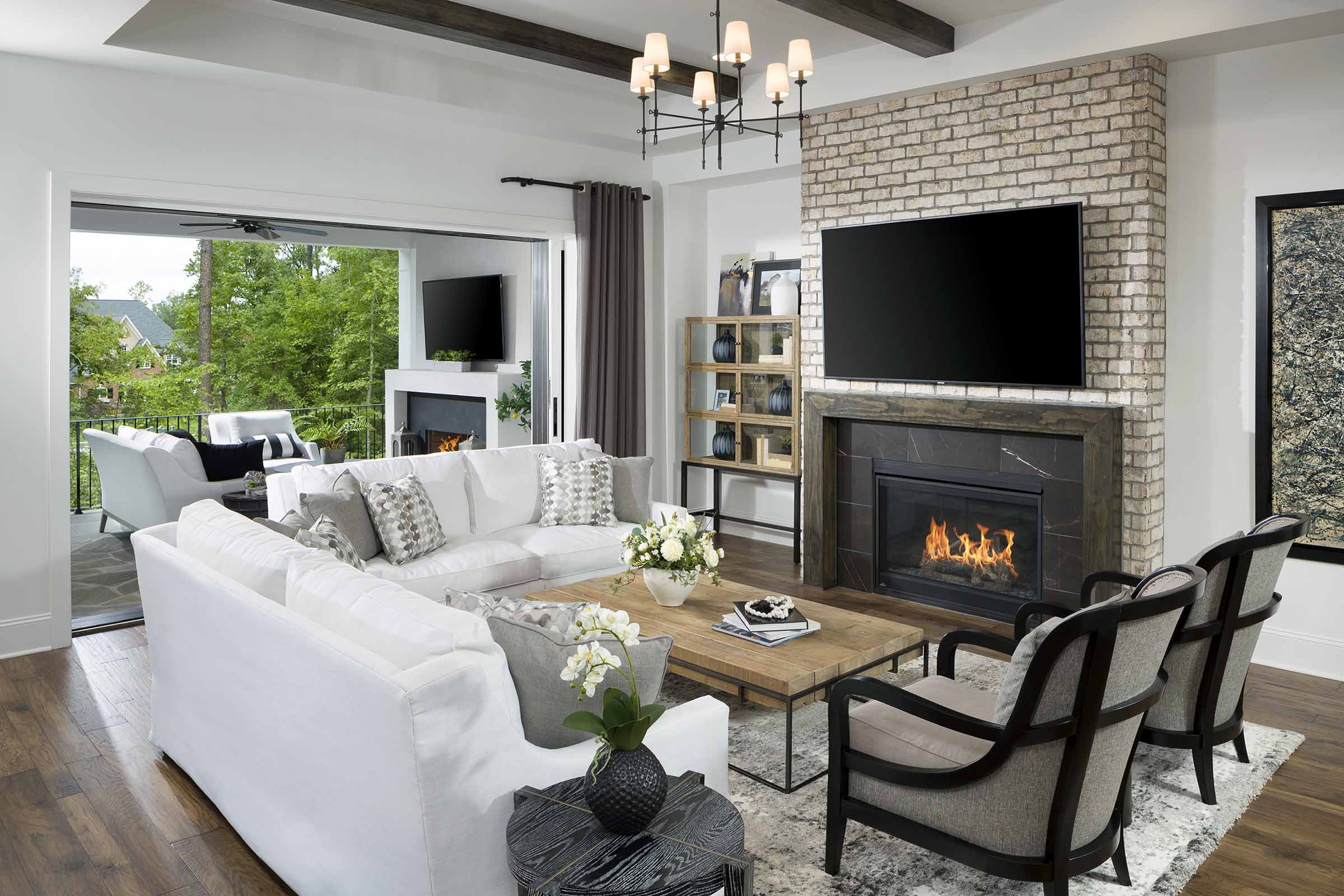 model home great room