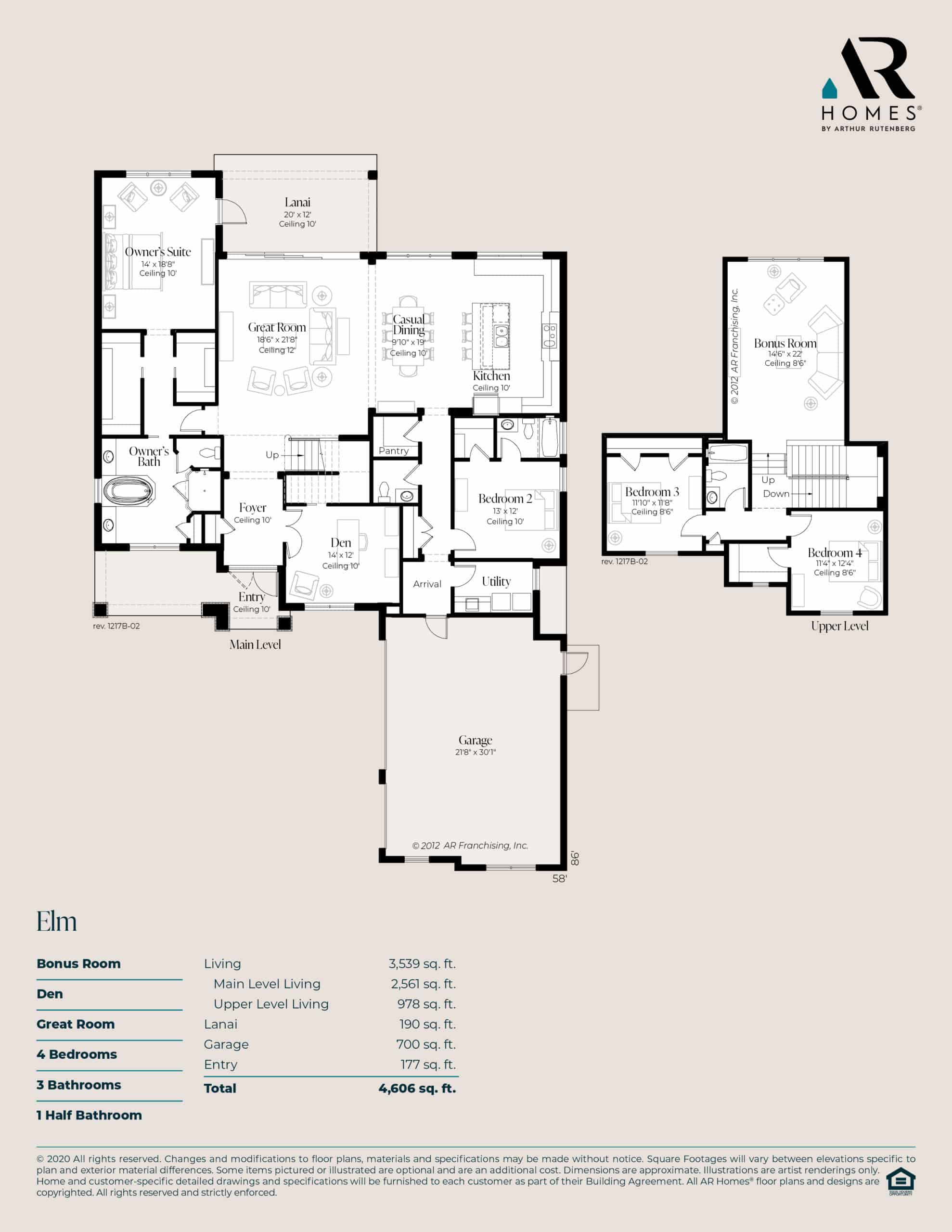 The Elm Plan Ar Homes By Arthur Rutenberg
