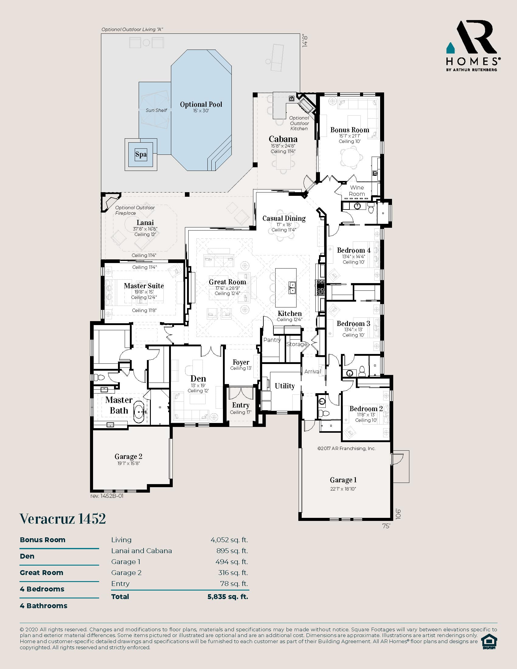 The Veracruz 1452 Plan Ar Homes By Arthur Rutenberg