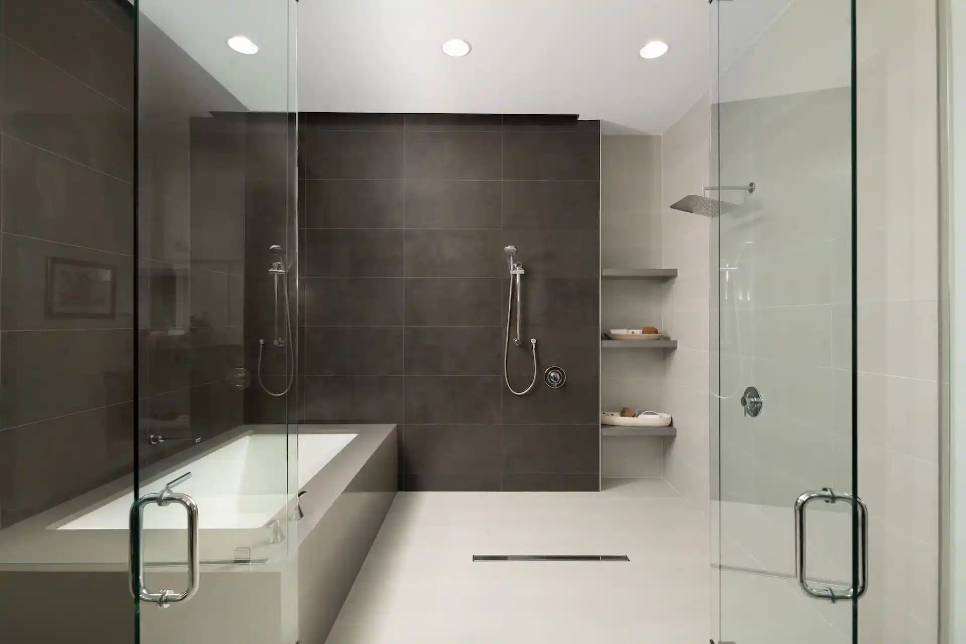 Arezzo Decorated Model Home Owners Suite Bathroom by Myrtle Beach, SC Custom Home Builder