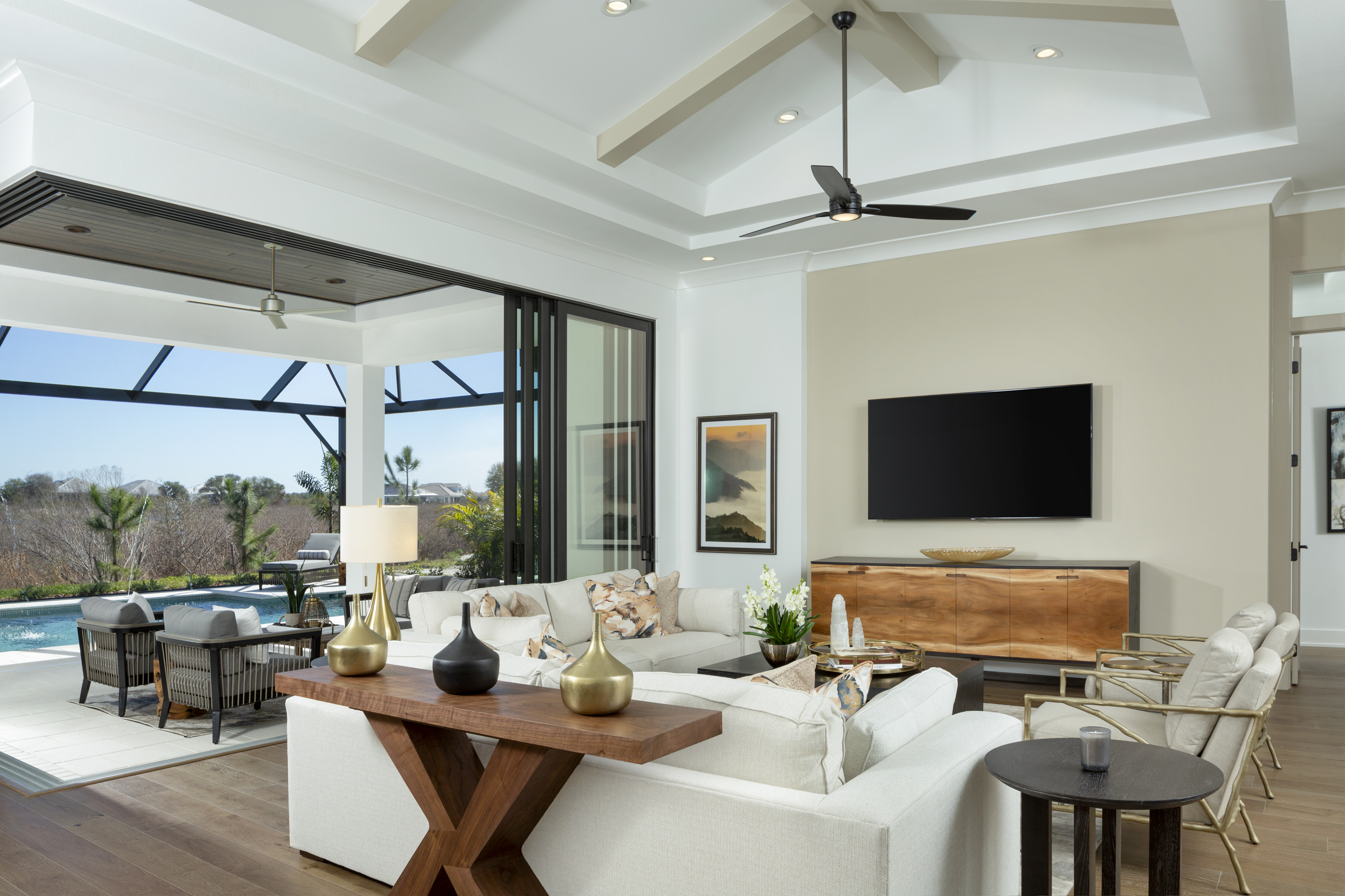 model home great room