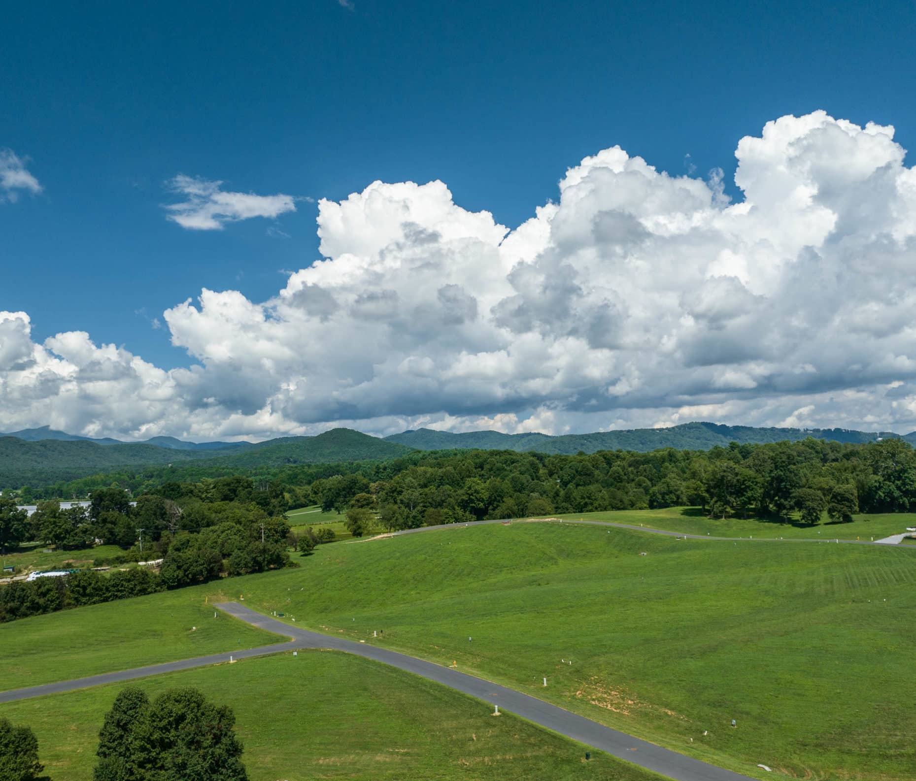 The farm at mills river aerial