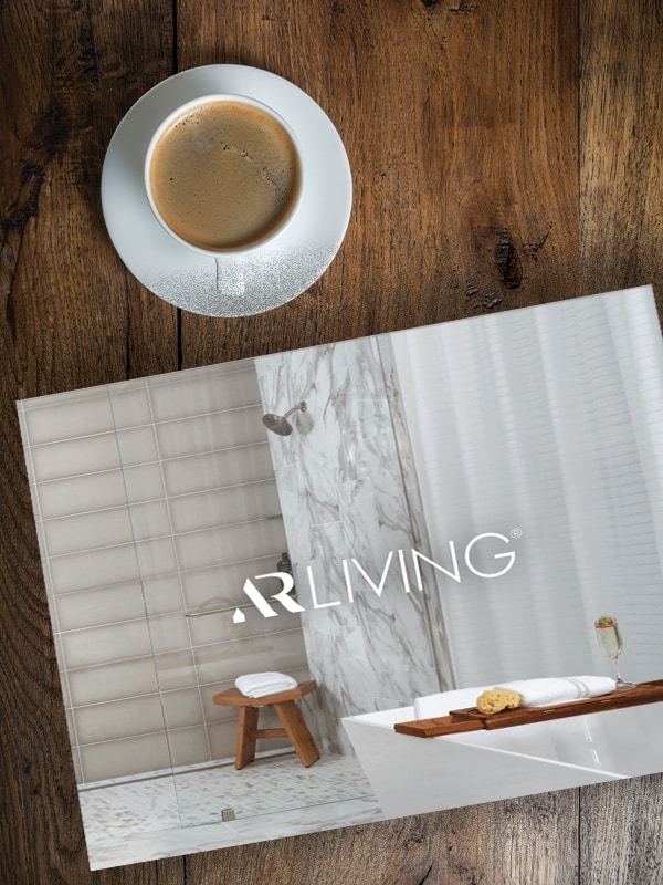 ar living magazine and coffee cup