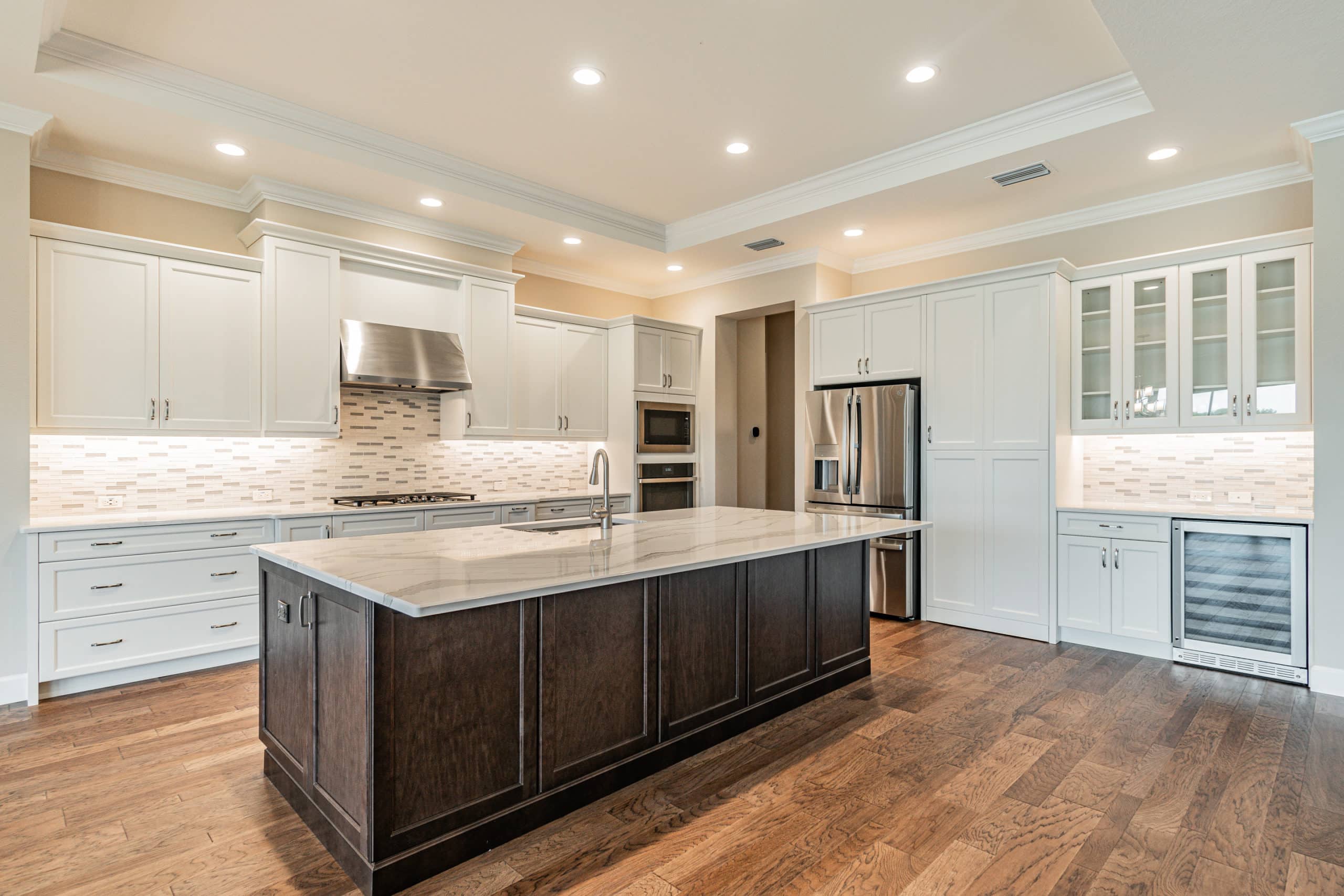 indoor kitchen island custom home