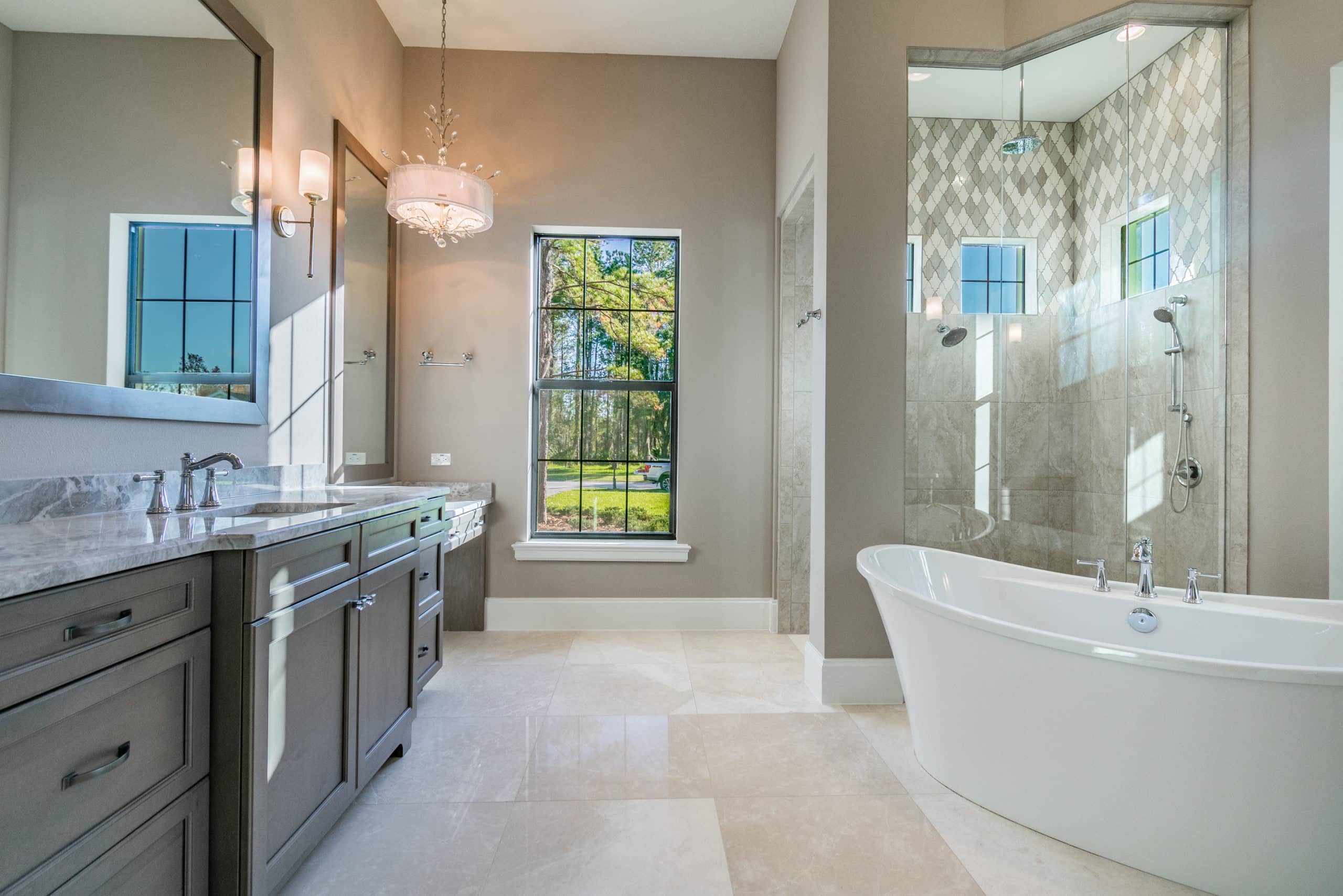 custom owners bath and shower