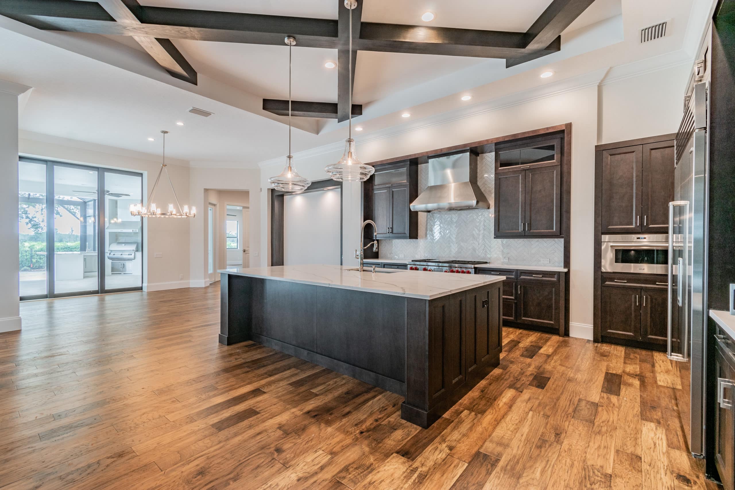 custom veracruz wooden beam kitchen