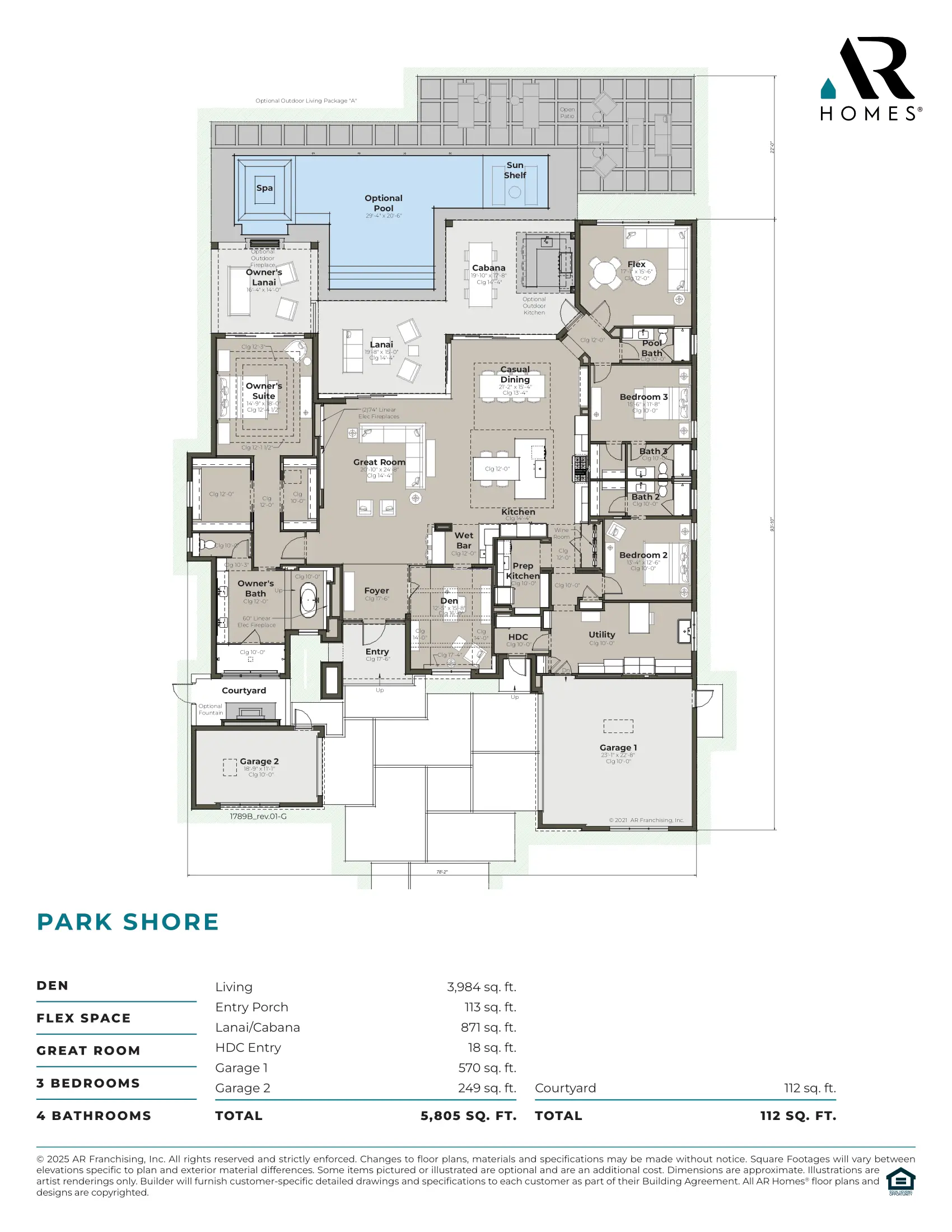 ParkShore 1789 Floor Plan
