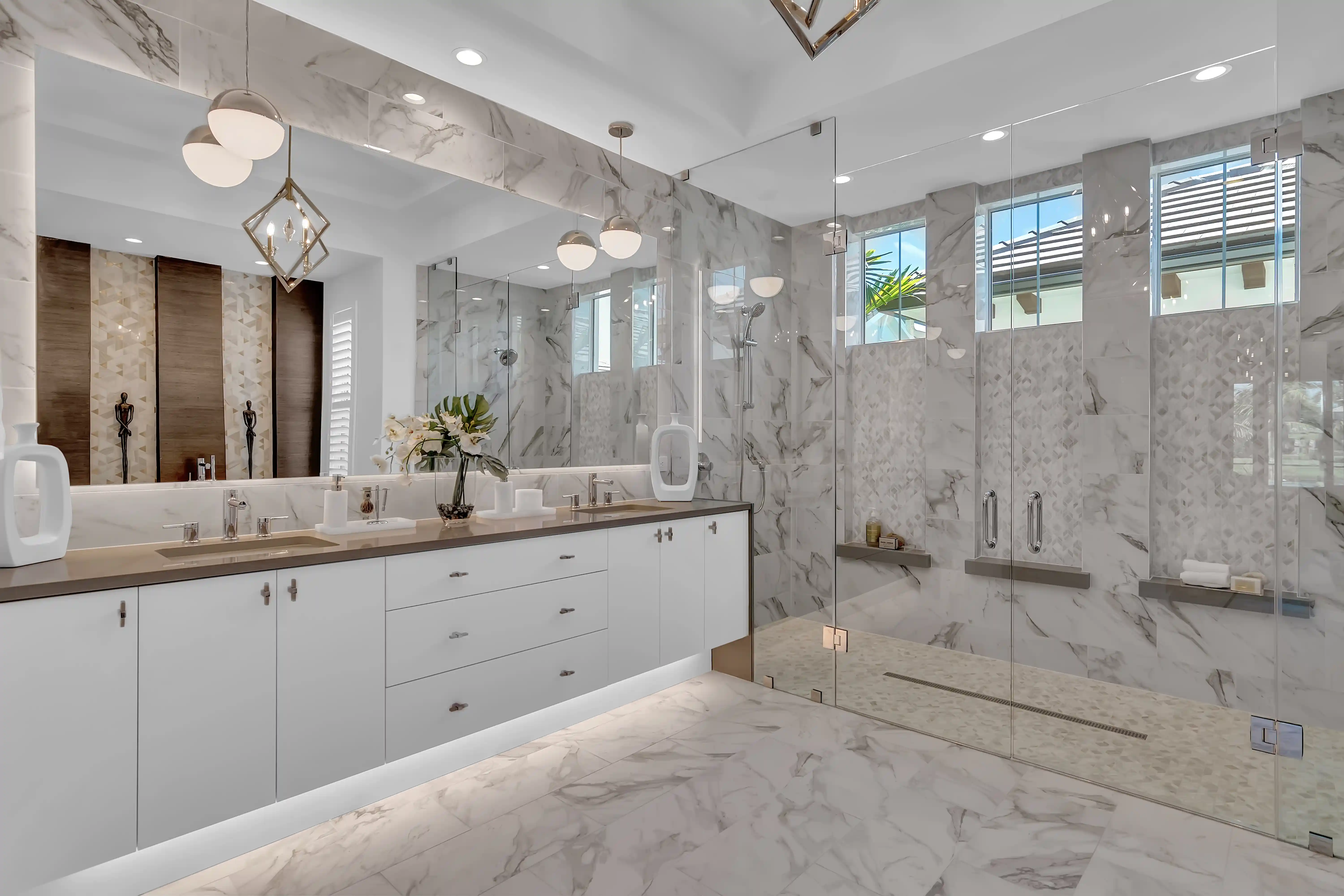 Eventide Model Home Owner's Bath in Indian River, FL
