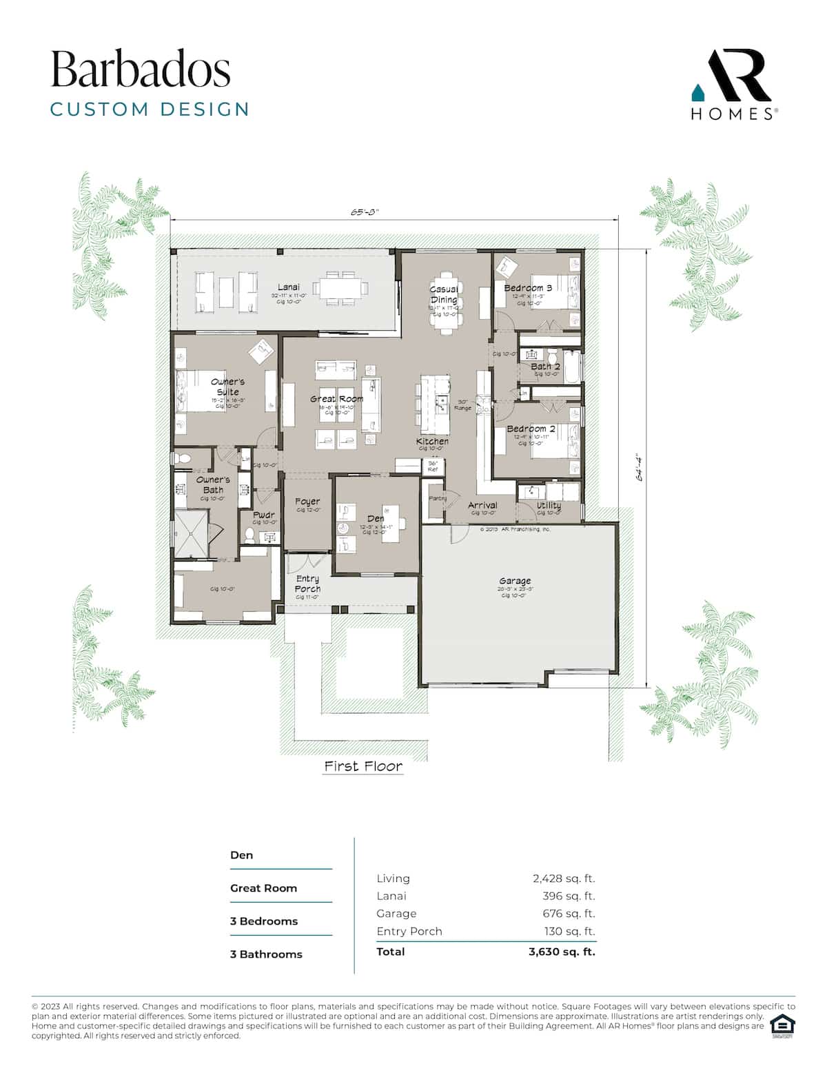 Panama City Barbados Floor Plan
