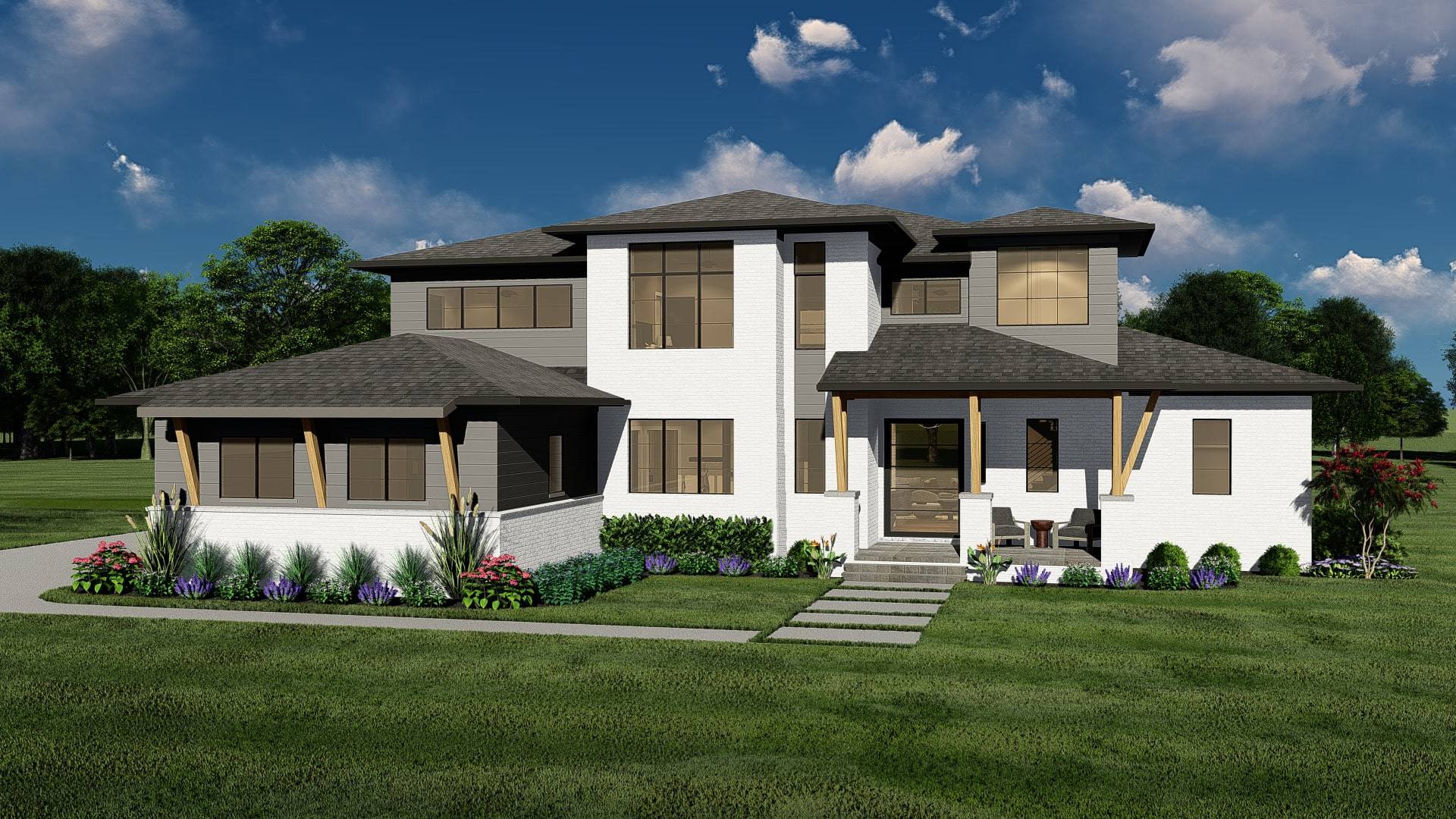Atwood Exterior Rendering Elevation B