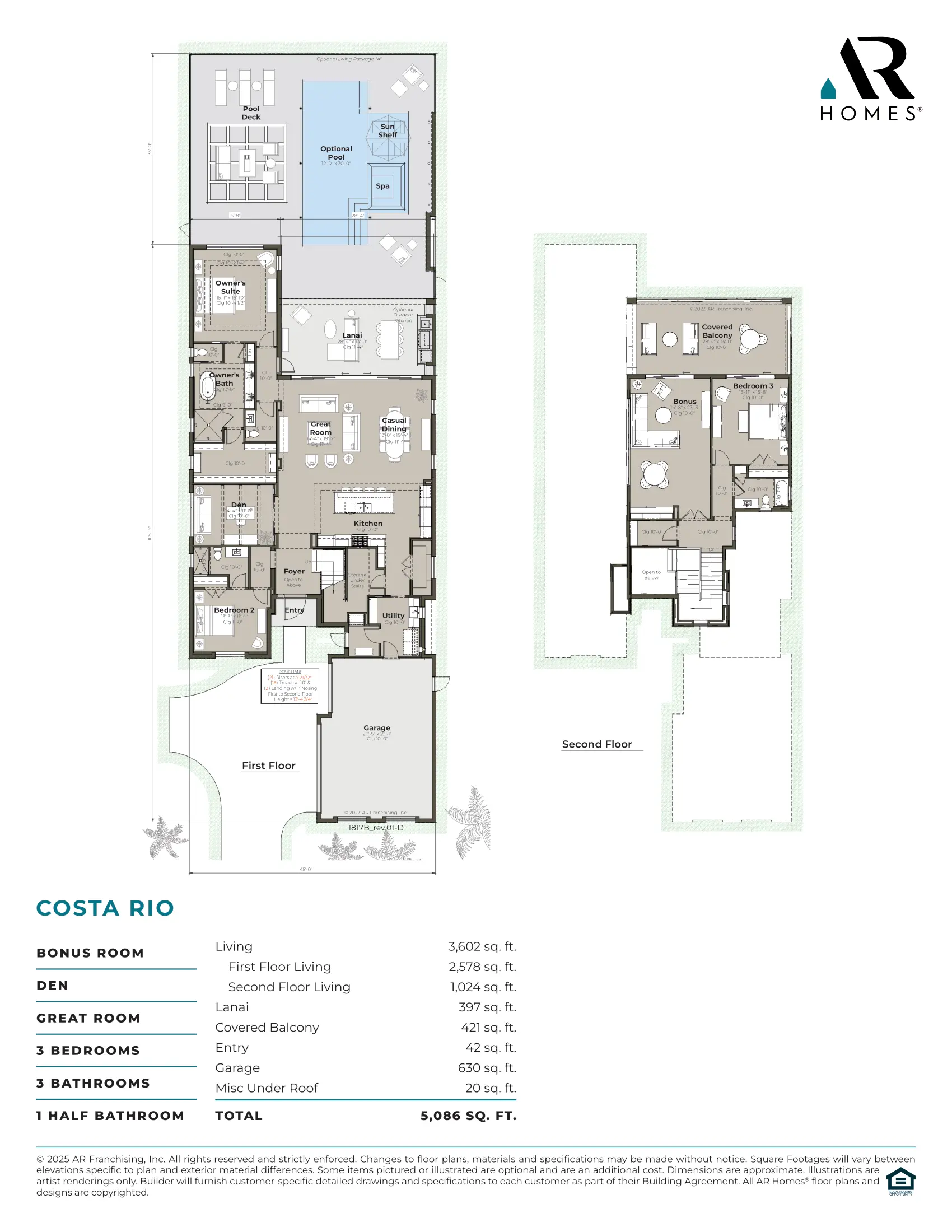 Costa Rio 1817 Floor Plan