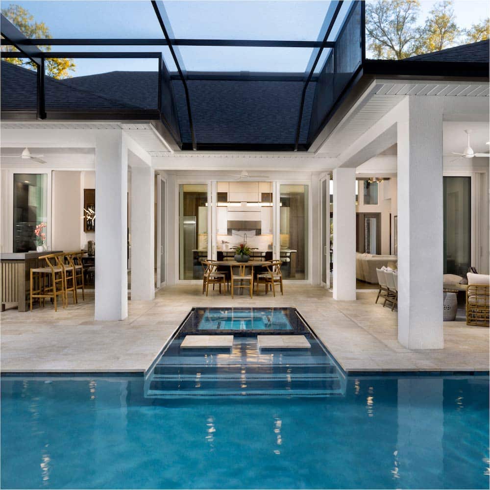 Custom Home Pool - Work with AR Homes® custom home builders in Florida to build your dream home.