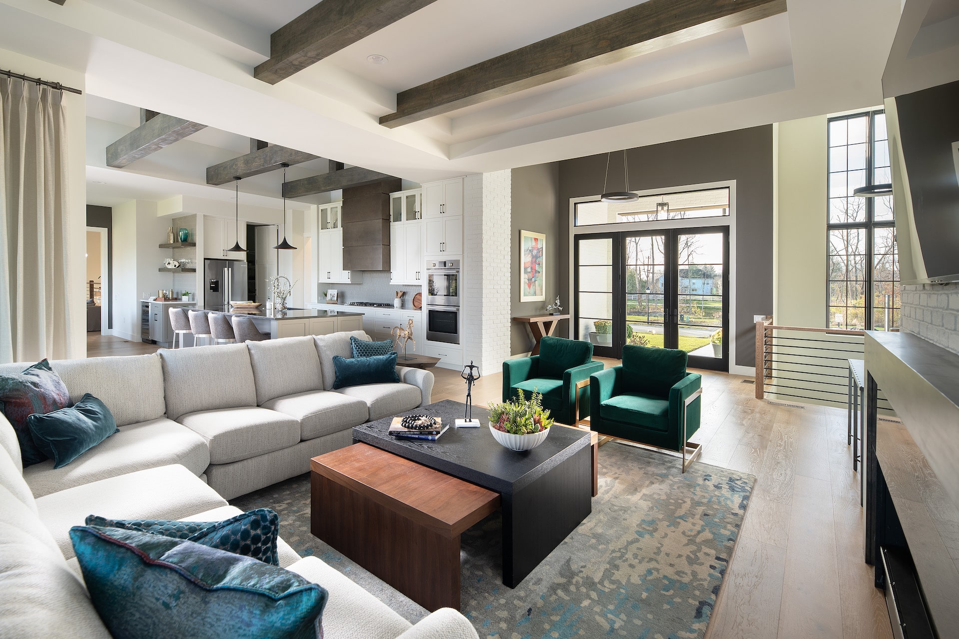 Living Room in Asterwood Luxury Custom Home