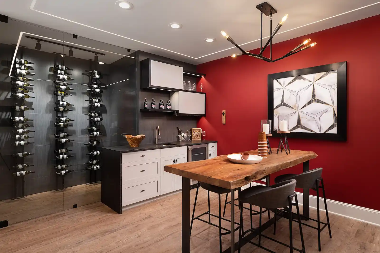 Randolph Model Custom Home Wine Cellar – AR Homes® Home Builders on Lake Martin AL