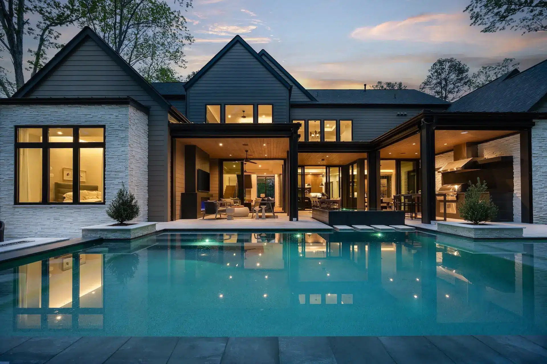 Equinox Model Home - Pool at Dusk