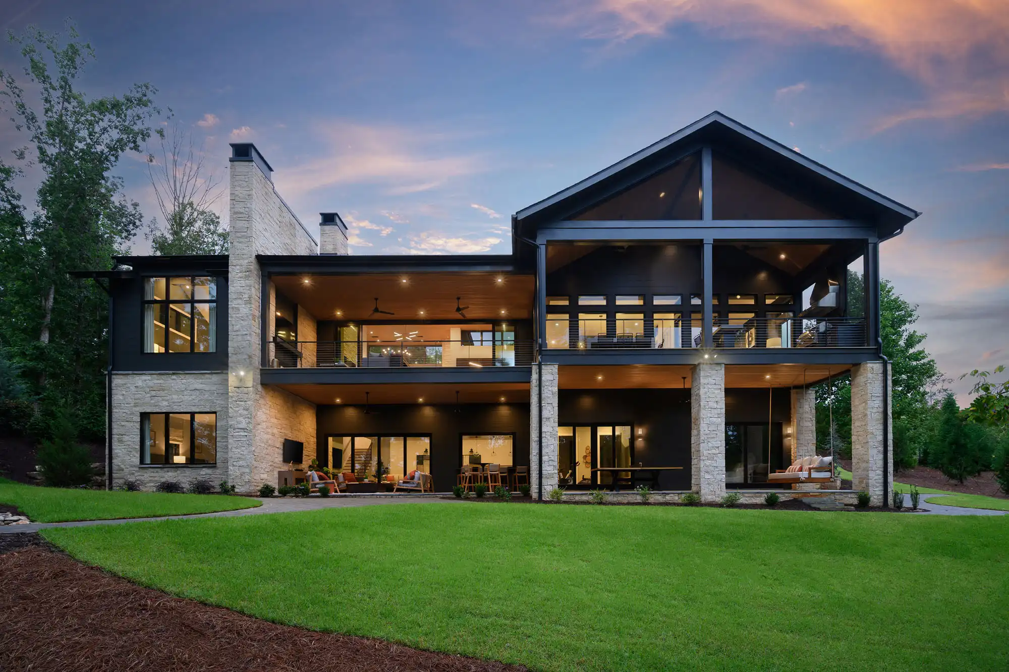 Brightwater Model - Rear at Dusk