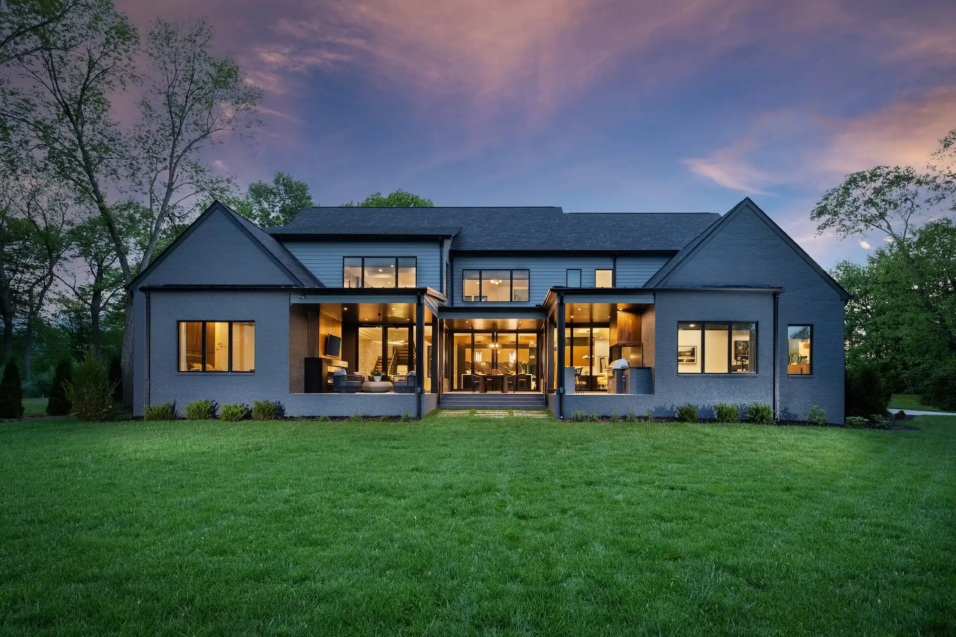 Radiance Model Home - Rear Dusk