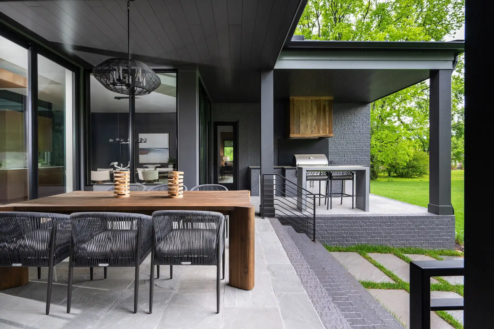 Radiance Model Home - Outdoor Dining and Kitchen