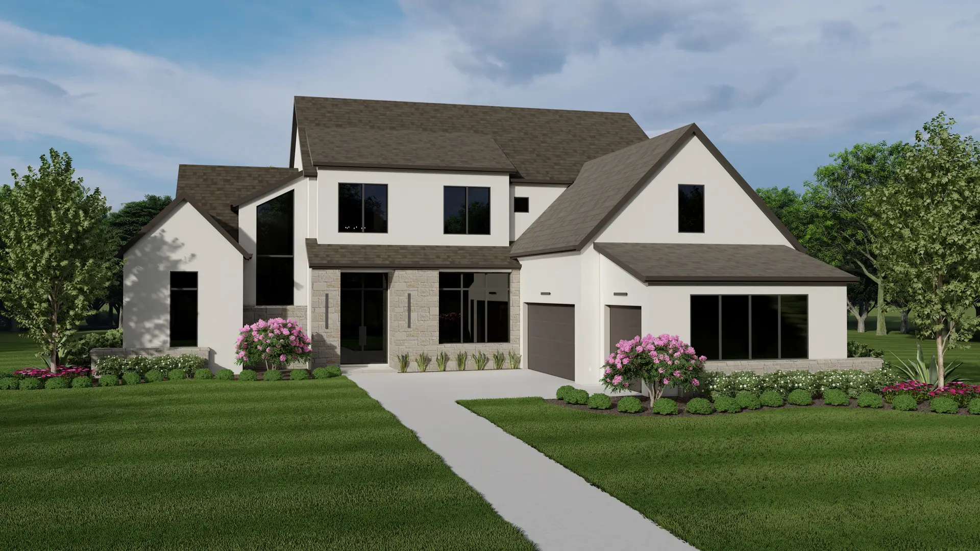 Chamblee Plan Elevation B Rendering