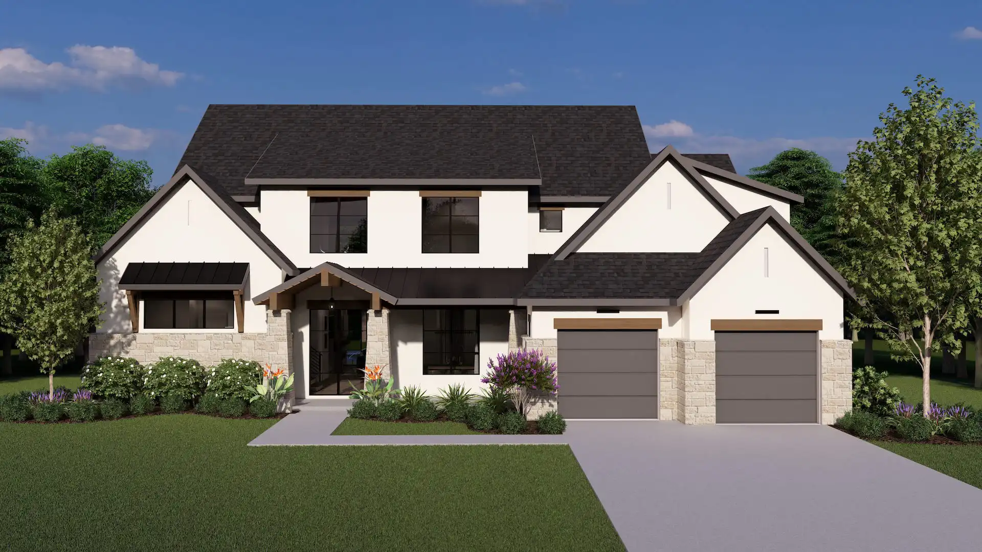 Sunstone 1930F Elevation B rendering