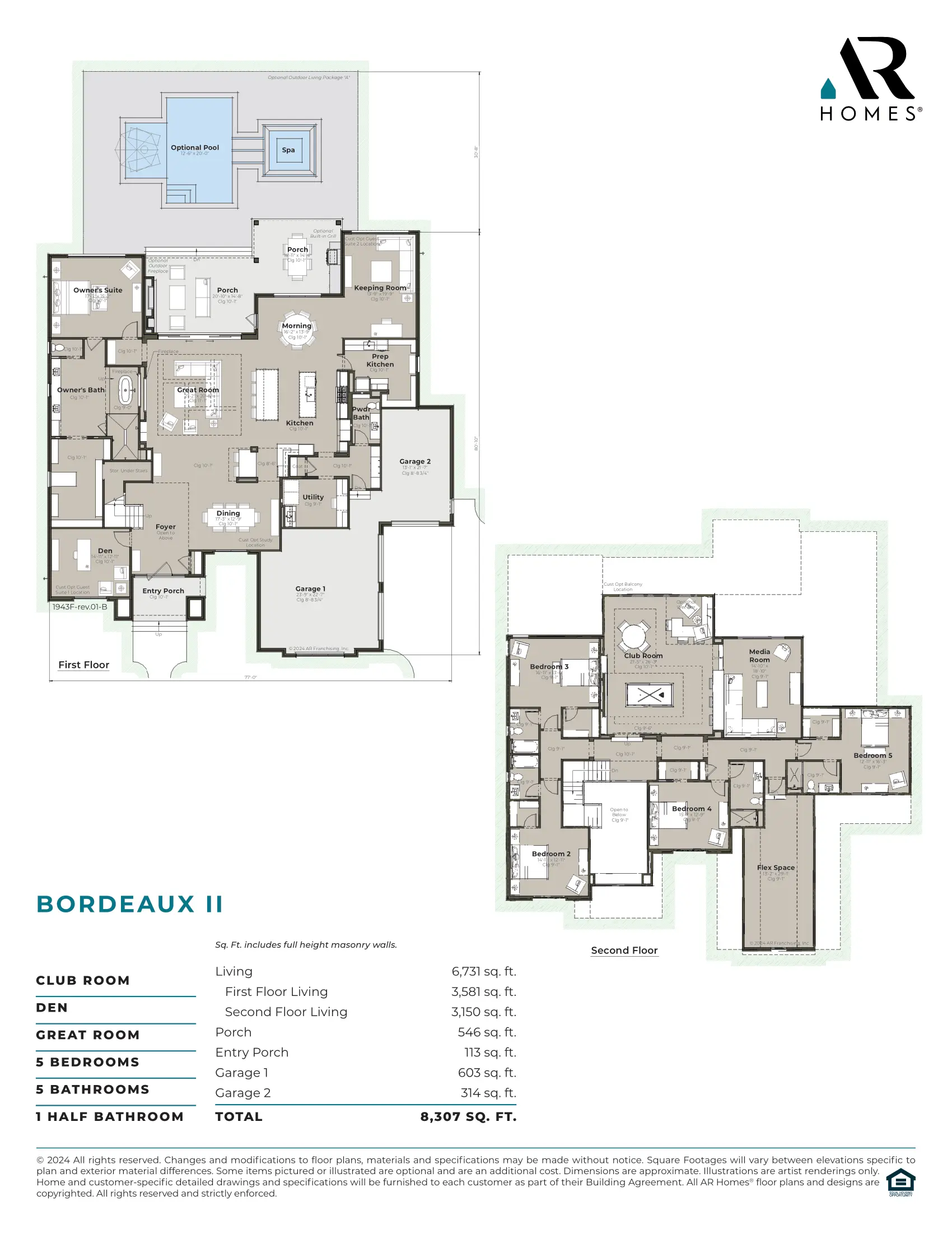 Bordeaux II 1943F Web Floor Plan