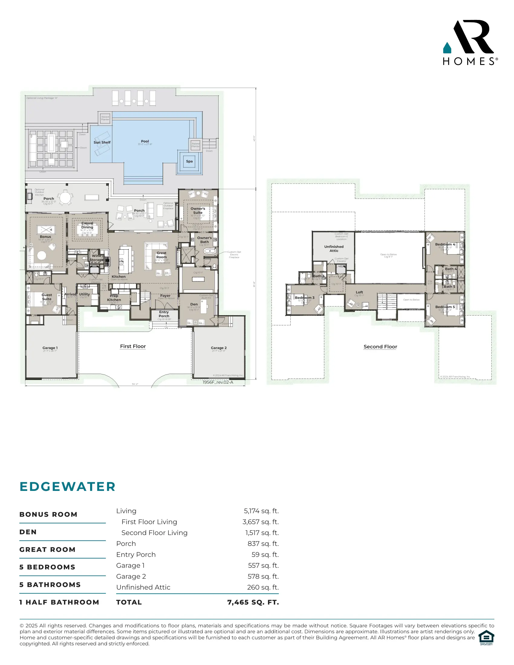 Edgewater 1956 Floor Plan