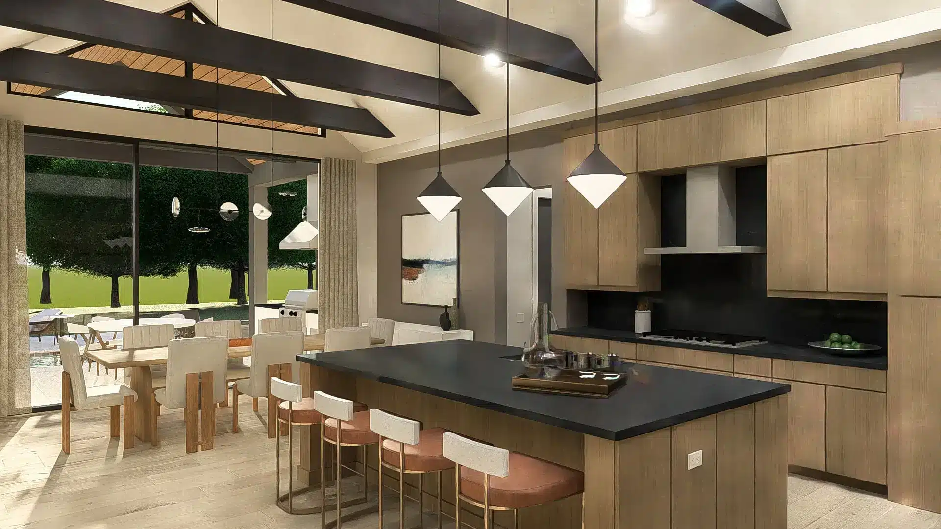 BC93 Custom Obsidian Model Home at Cheval - Kitchen and Dining