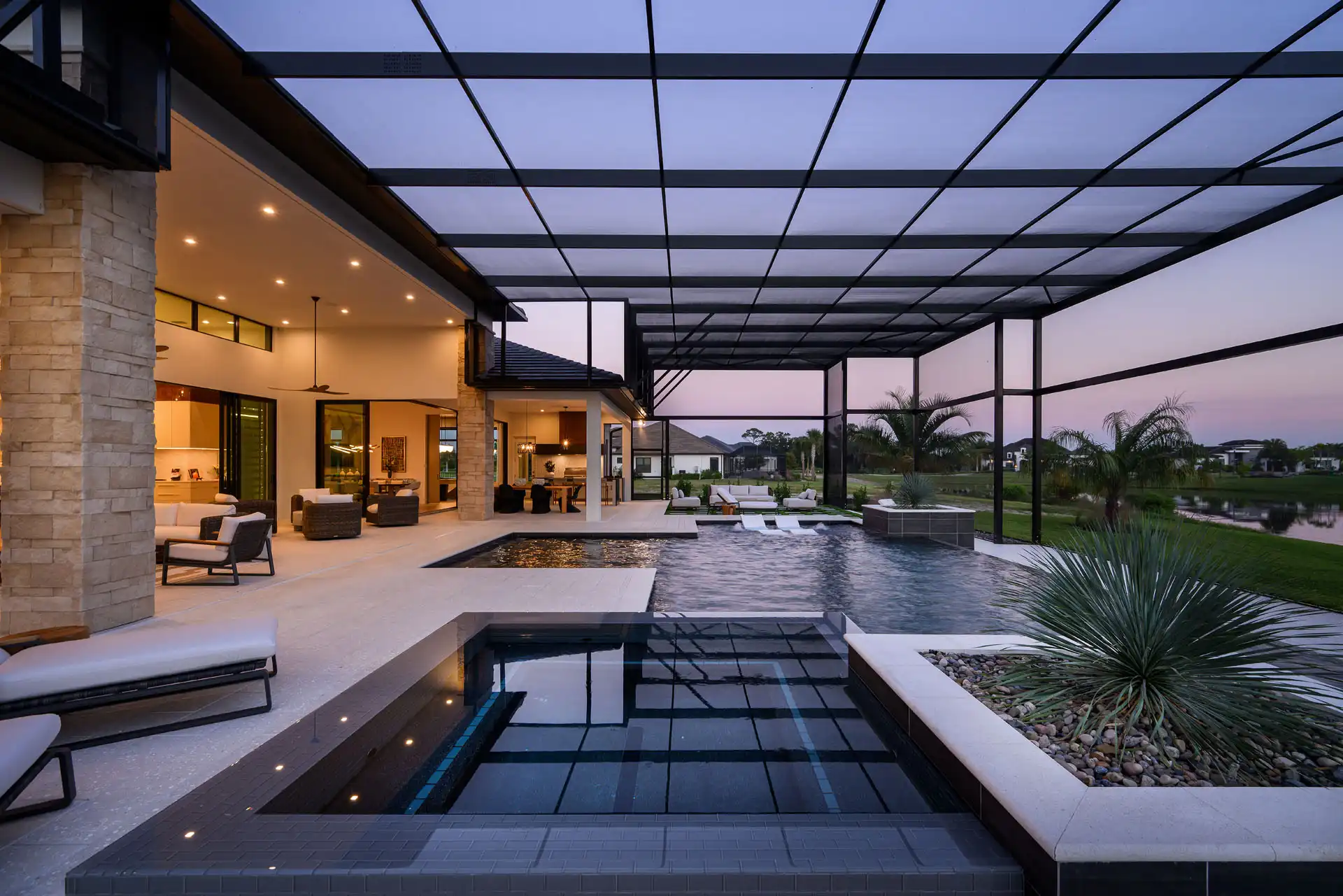 Lumina Model at Adelaide - Pool Dusk 3