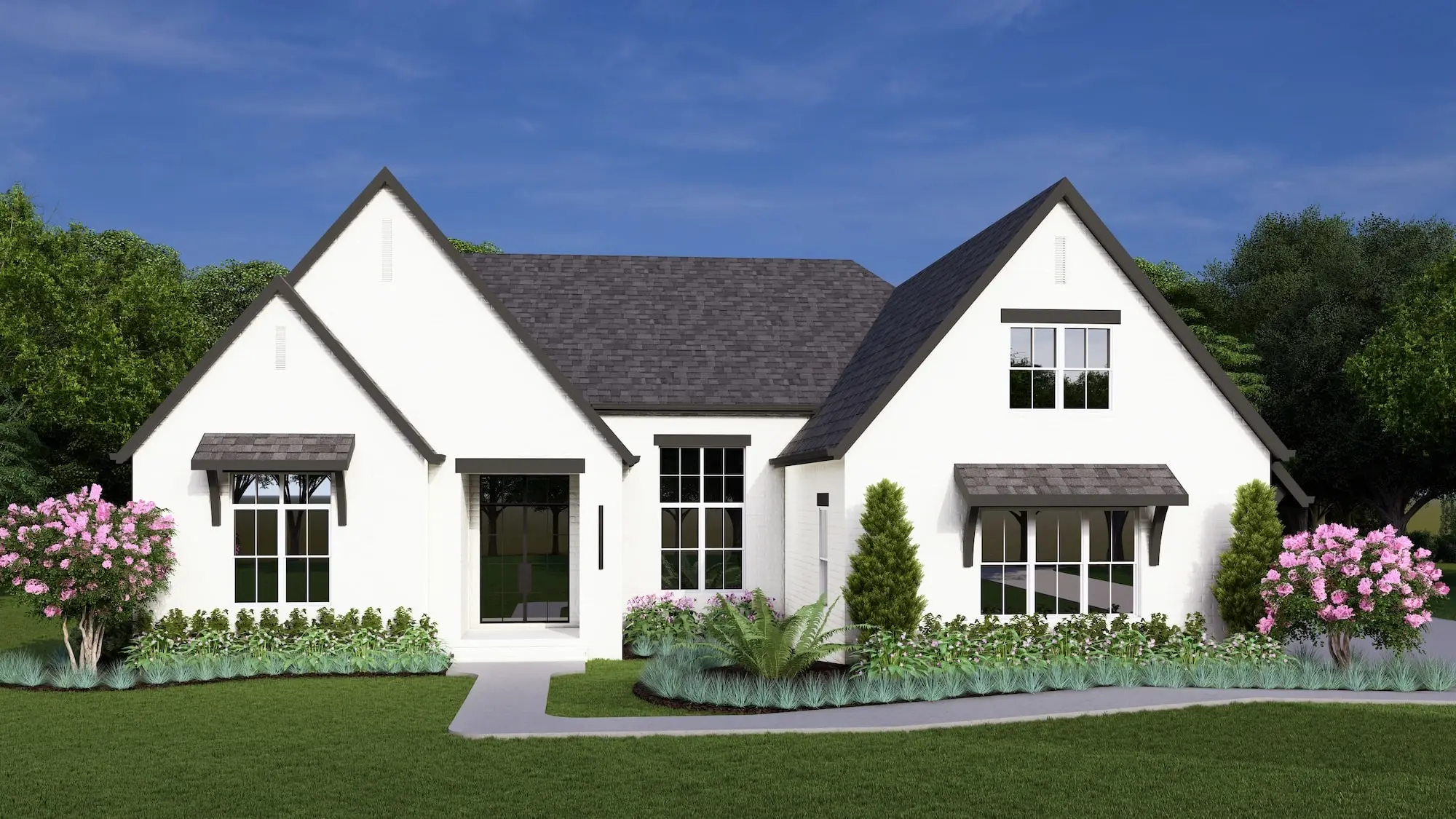 Custom traditional home - Elevation A