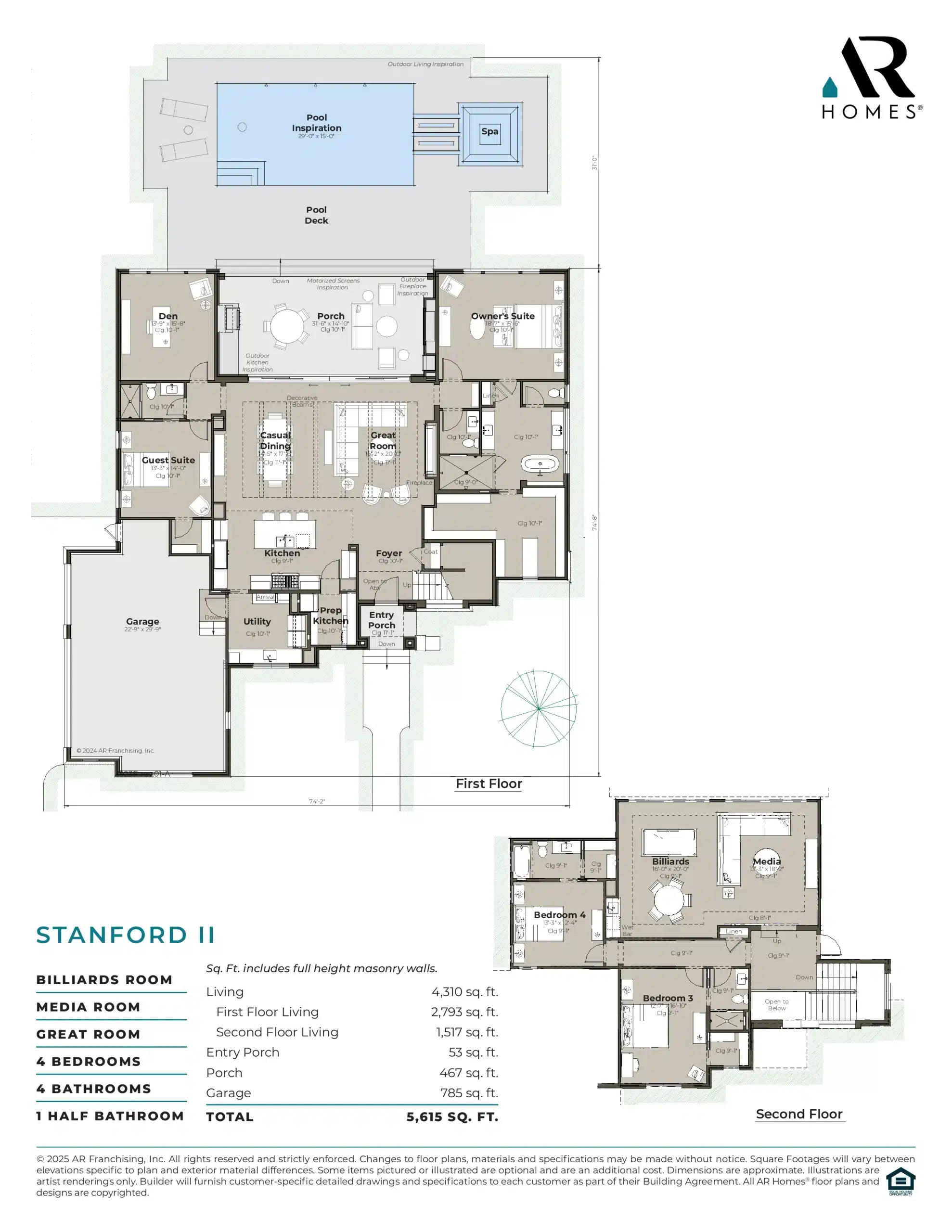 Elevation A Custom Floor Plan
